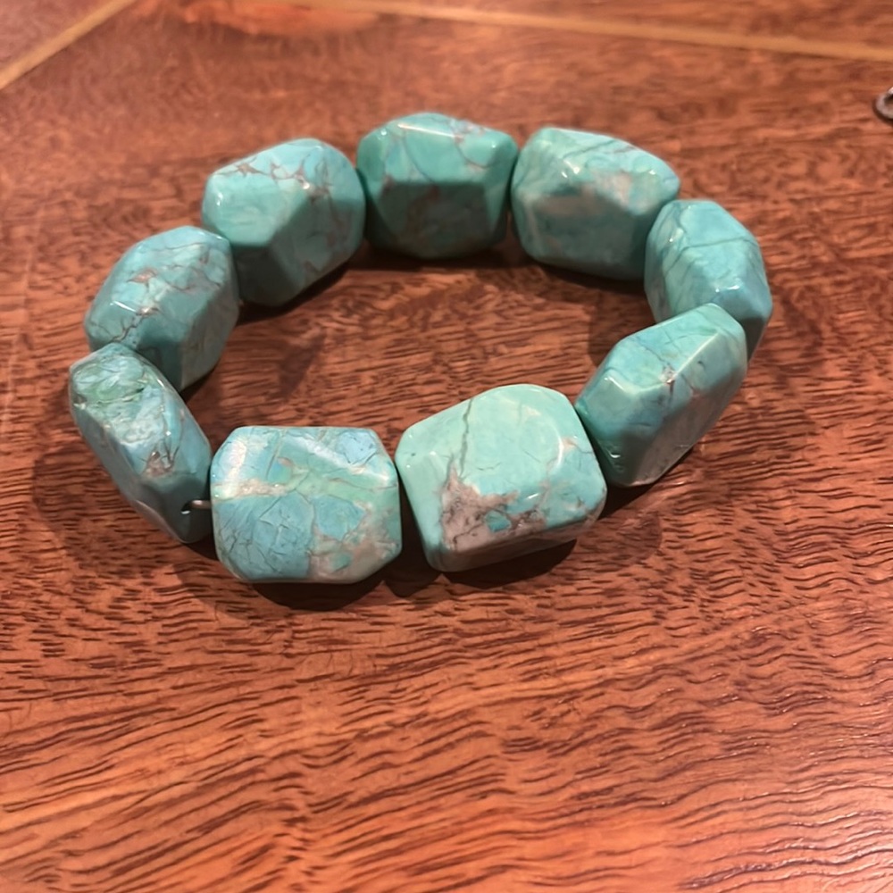 Turquoise chunky bracelet